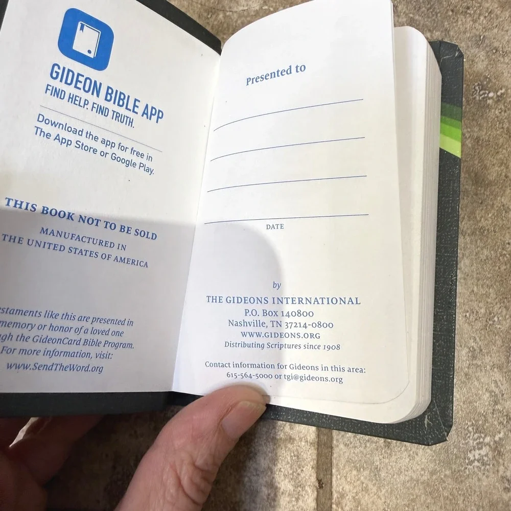 Gideons International pocket sized